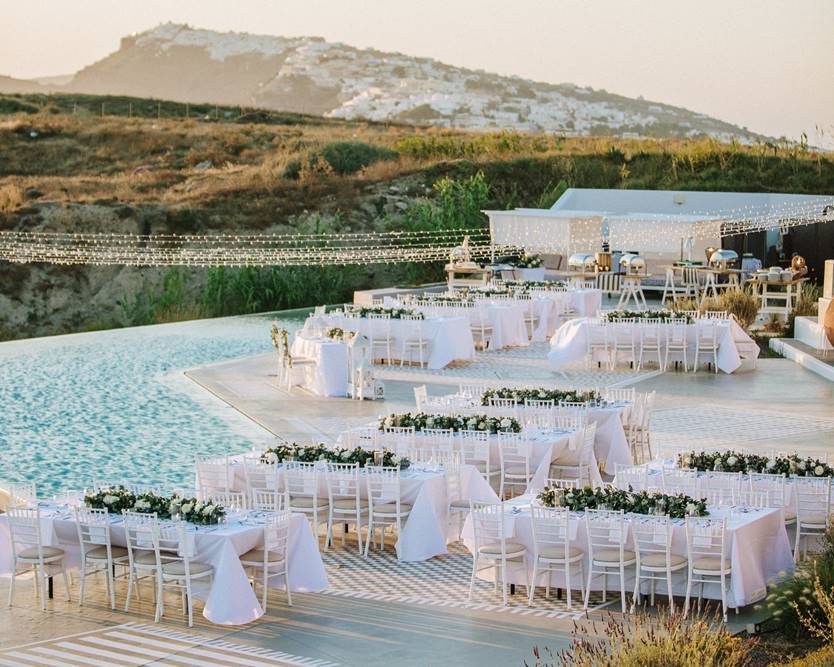Santorini Wedding Venue, Villa wedding, Private Villa wedding, private villa santorini, destination wedding villa, private estate wedding, santorini wedding planner, luxury santorini wedding